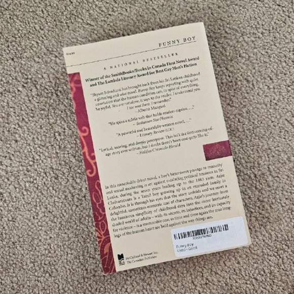 4/$20 Funny Boy by Shyam Selvadurai - Paperback - Picture 5 of 5